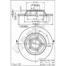 BS 7503 BRECO Тормозной диск