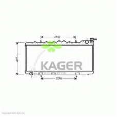 31-0240 KAGER Радиатор, охлаждение двигателя