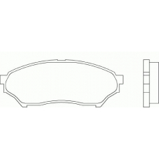 T1257 PAGID Комплект тормозных колодок, дисковый тормоз
