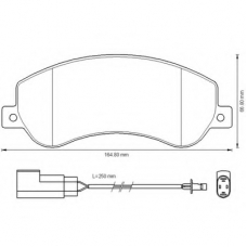 573275B BENDIX Комплект тормозных колодок, дисковый тормоз