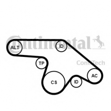 6PK1370K1 CONTITECH Поликлиновой ременный комплект