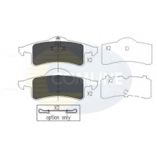 CBP01231 COMLINE Комплект тормозных колодок, дисковый тормоз