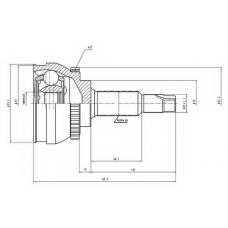 AW1510139A AYWIPARTS Шарнирный комплект, приводной вал