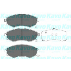 KBP-3027 KAVO PARTS Комплект тормозных колодок, дисковый тормоз