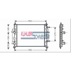 1700541 KUHLER SCHNEIDER Радиатор, охлаждение двигател