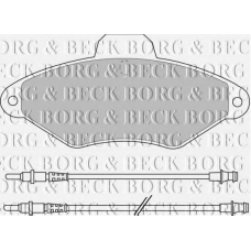 BBP1400 BORG & BECK Комплект тормозных колодок, дисковый тормоз