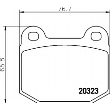 8DB 355 007-001 HELLA Комплект тормозных колодок, дисковый тормоз