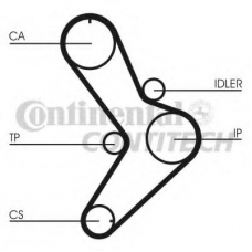 CT731 CONTITECH Ремень ГРМ