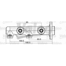 350626 VALEO Главный тормозной цилиндр