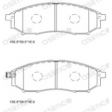 KD1301 ASIMCO Комплект тормозных колодок, дисковый тормоз
