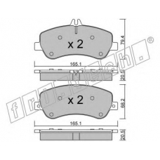 841.0 fri.tech. Комплект тормозных колодок, дисковый тормоз