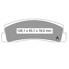 831960 Vema Комплект тормозных колодок, дисковый тормоз