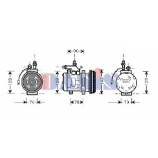 850700N AKS DASIS Компрессор, кондиционер