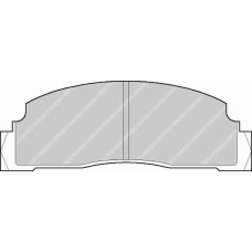 FDB149 FERODO Комплект тормозных колодок, дисковый тормоз