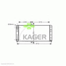 31-1331 KAGER Радиатор, охлаждение двигателя