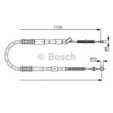 1 987 482 160 BOSCH Трос, стояночная тормозная система