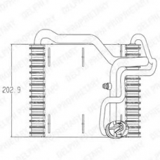 TSP0525019 DELPHI Испаритель, кондиционер