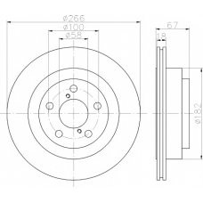 8DD 355 112-341 HELLA PAGID Тормозной диск