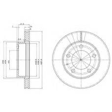 BG2779 DELPHI Тормозной диск