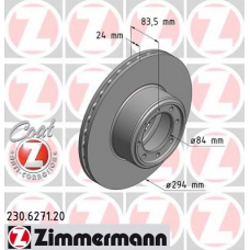 230.6271.20 ZIMMERMANN Тормозной диск