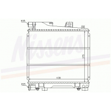 60728 NISSENS Радиатор, охлаждение двигателя
