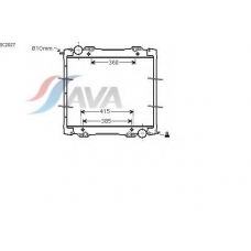 SC2027 AVA Радиатор, охлаждение двигателя
