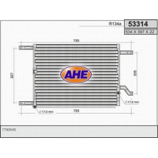 53314 AHE Конденсатор, кондиционер