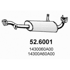 52.6001 ASSO Средний глушитель выхлопных газов