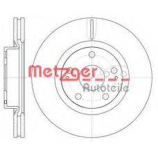 61050.10 METZGER Тормозной диск