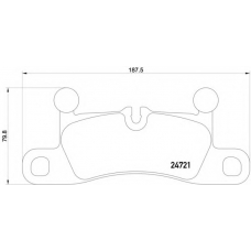 P 65 027 BREMBO Колодки тормозные