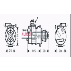 8410382 KUHLER SCHNEIDER Компрессор, кондиционер