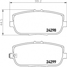 8DB 355 006-781 HELLA PAGID Комплект тормозных колодок, дисковый тормоз