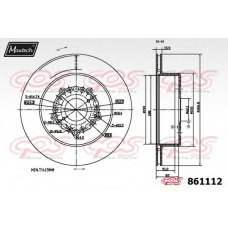 861112.0000 MAXTECH Тормозной диск