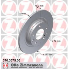 370.3075.00 ZIMMERMANN Тормозной диск