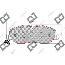 BP2200 DJ PARTS Комплект тормозных колодок, дисковый тормоз