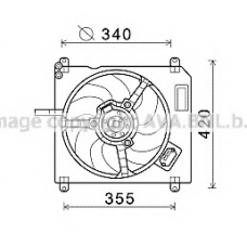 FT7572 AVA Вентилятор, охлаждение двигателя