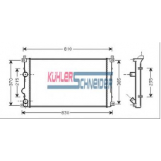 0900541 KUHLER SCHNEIDER Радиатор, охлаждение двигател