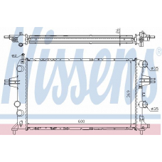 63091A NISSENS Радиатор, охлаждение двигателя