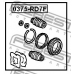 0375-RD7F FEBEST Ремкомплект, тормозной суппорт