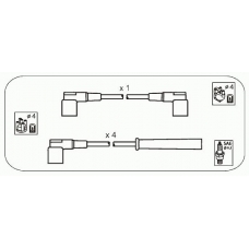 VL12 JANMOR Комплект проводов зажигания