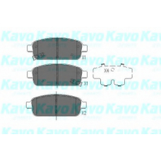 KBP-1013 KAVO PARTS Комплект тормозных колодок, дисковый тормоз