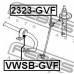 VWSB-GVF FEBEST Опора, стабилизатор