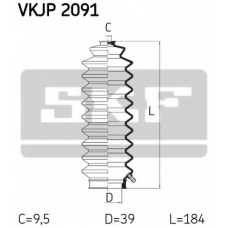 VKJP 2091 SKF Комплект пылника, рулевое управление