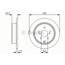 0 986 479 V25 BOSCH Тормозной диск