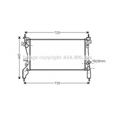 FTA2380 AVA Радиатор, охлаждение двигателя