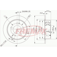 BD-8680 FREMAX Тормозной диск