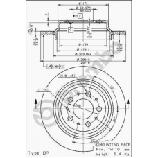 08.7765.11 BREMBO Тормозной диск