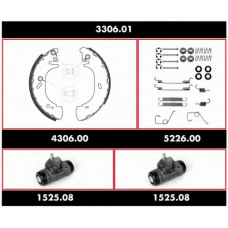 3306.01 REMSA Комплект тормозов, барабанный тормозной механизм