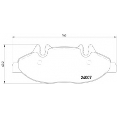 MDB2678 DON Комплект тормозных колодок, дисковый тормоз