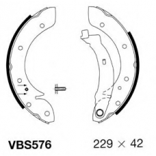 VBS576 MOTAQUIP Комплект тормозных колодок